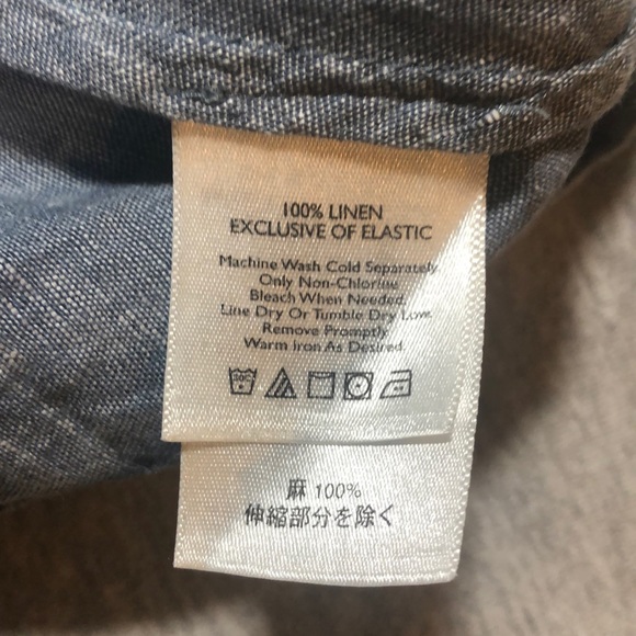 Eddie Bauer Chambray Linen Trumpet Skirt - Picture 4 of 6